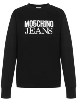MOSCHINO JEANS толстовка с логотипом, черный