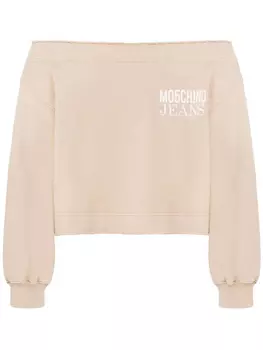 MOSCHINO JEANS толстовка с логотипом, нейтральный