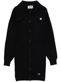 MOSCHINO JEANS трикотажное платье мини, черный