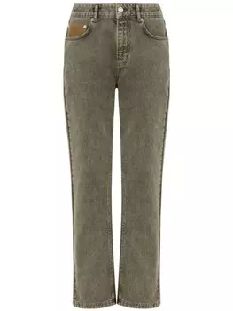 MOSCHINO JEANS укороченные расклешенные джинсы, серый