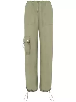 MOSCHINO JEANS зауженные брюки карго, зеленый