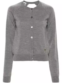 Moschino кардиган с эффектом меланжа, черный