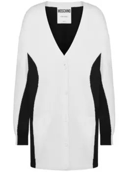 Moschino кардиган с V-образным вырезом, белый