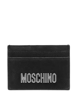 Moschino картхолдер с логотипом, черный