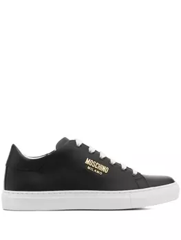 Moschino кеды на шнуровке, черный