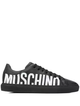Moschino кеды с логотипом, черный