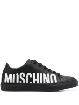 Moschino кеды с логотипом, черный