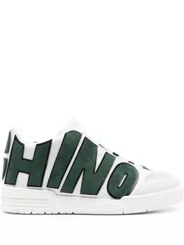 Moschino кеды с нашивкой-логотипом, белый