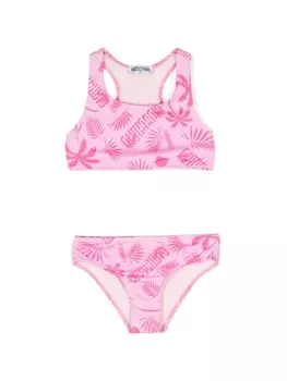 Moschino Kids бикини с принтом, розовый