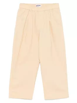 Moschino Kids брюки из рипстопа, нейтральный цвет