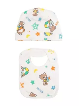 Moschino Kids детская одежда с мотивом teddybear (комплект из 2 шт.), белый