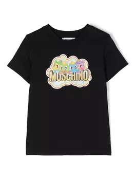 Moschino Kids футболка из коллаборации с Taito™, черный