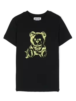 Moschino Kids футболка Teddy Bear, черный