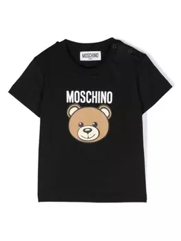 Moschino Kids футболка Teddy Bear, черный
