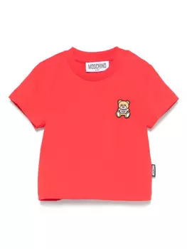 Moschino Kids футболка Teddy Bear, красный