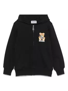 Moschino Kids худи с принтом Teddy Bear, черный
