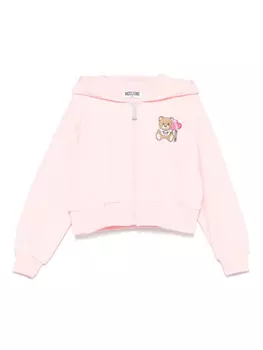 Moschino Kids худи Teddy Bear, розовый
