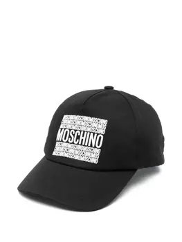 Moschino Kids кепка с логотипом, черный