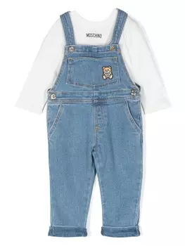 Moschino Kids комбинезон Teddy Bear, синий