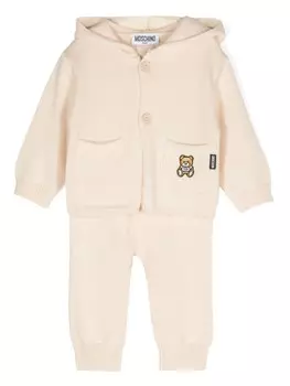 Moschino Kids комплект трикотажных брюк, нейтральный цвет
