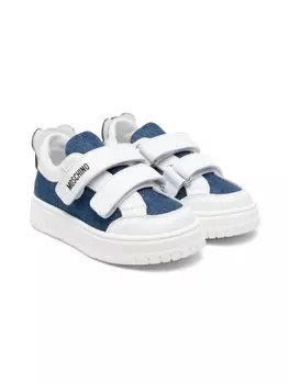Moschino Kids кроссовки с декором Teddy Bear, синий
