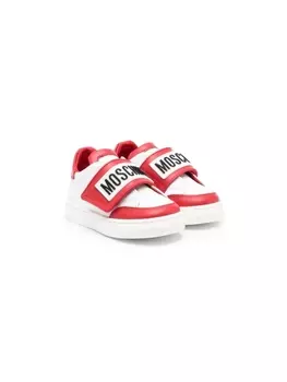 Moschino Kids кроссовки с логотипом, белый