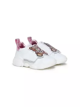 Moschino Kids кроссовки Teddy, белый