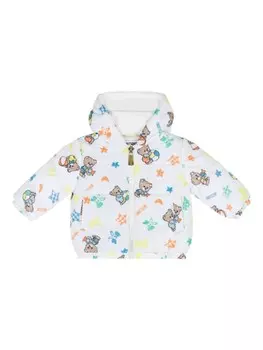 Moschino Kids куртка с принтом, белый