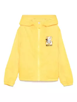 Moschino Kids куртка с принтом Teddy Bear, желтый
