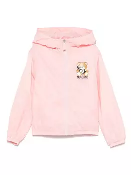 Moschino Kids куртка с принтом Teddy Bear, розовый