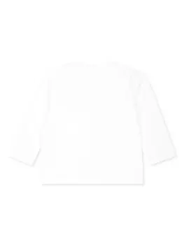 Moschino Kids лонгслив с логотипом, белый