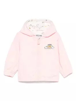Moschino Kids непромокаемая куртка Teddy Bear, розовый