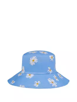 Moschino Kids панама с цветочным принтом, синий