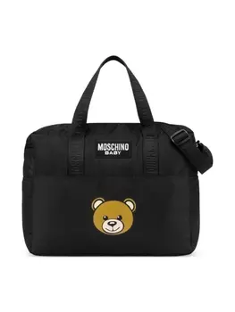 Moschino Kids пеленальная сумка Teddy Bear, черный