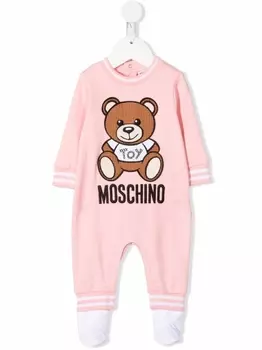 Moschino Kids пижама с принтом Toy Bear, розовый