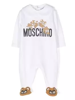 Moschino Kids пижама Teddy Bear, белый