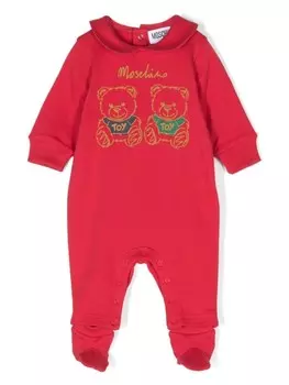 Moschino Kids пижама Teddy Bear, красный