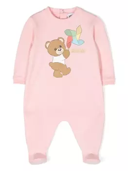 Moschino Kids пижама Teddy Bear, розовый