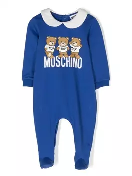 Moschino Kids пижама Teddy Bear, синий
