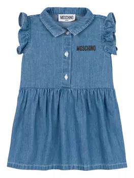 Moschino Kids платье с логотипом