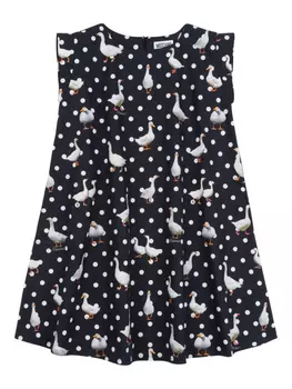 Moschino Kids платье с принтом, черный