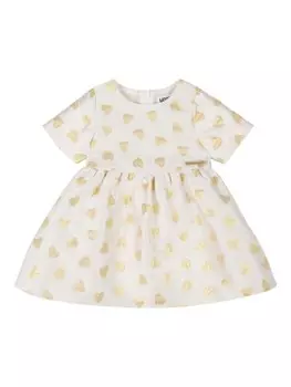 Moschino Kids платье с принтом, нейтральный цвет