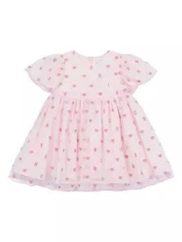 Moschino Kids платье с принтом, розовый