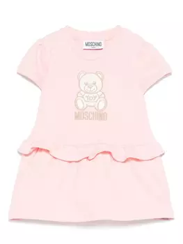Moschino Kids платье Teddy Bear, розовый