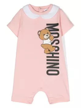 Moschino Kids ромпер Teddy Bear, розовый