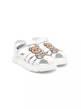 Moschino Kids сандалии Teddy Bear, белый