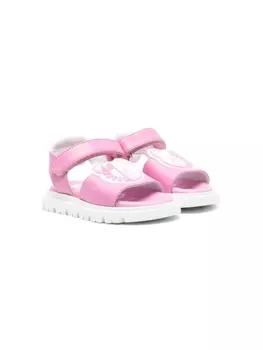 Moschino Kids сандалии Teddy Bear, розовый