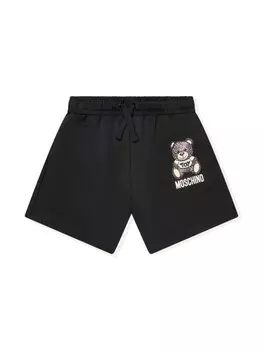Moschino Kids шорты Teddy Bear, черный