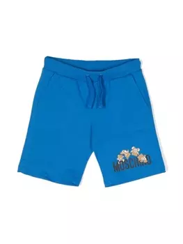 Moschino Kids шорты Teddy Bear, синий