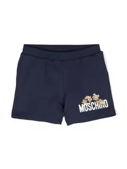 Moschino Kids шорты Teddy Bear, синий